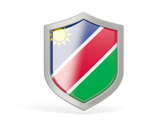 Shield icon. Download flag icon of Namibia at PNG format