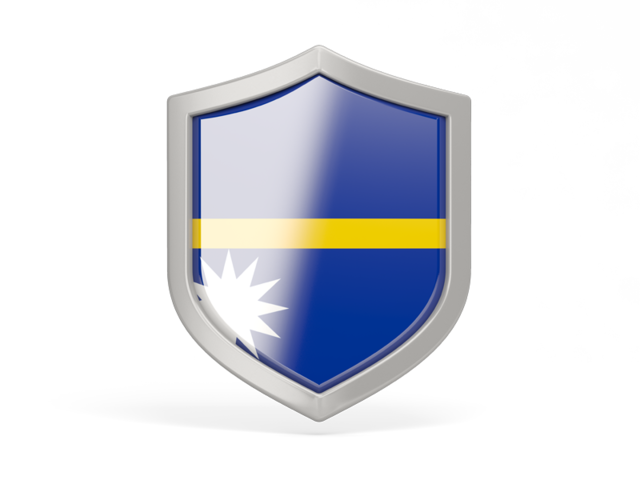 Shield icon. Download flag icon of Nauru at PNG format