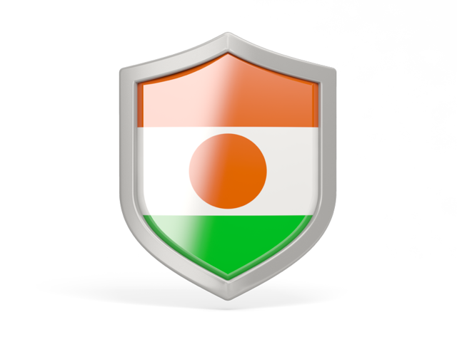 Shield icon. Download flag icon of Niger at PNG format