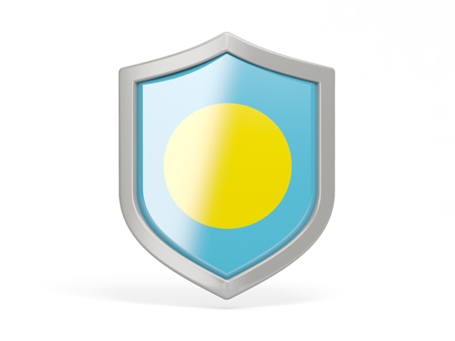 Shield icon. Download flag icon of Palau at PNG format