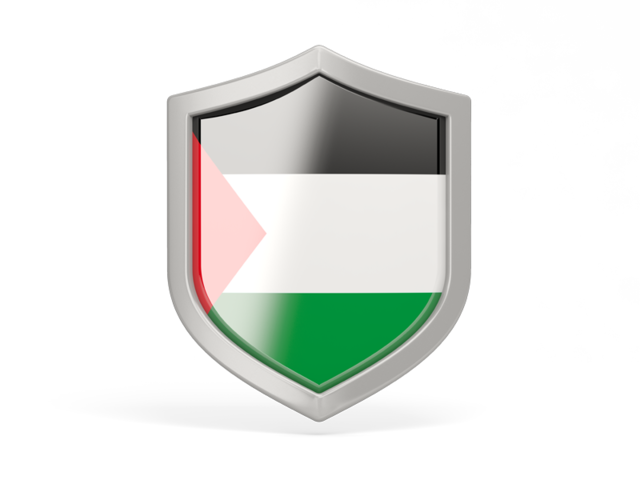 Иконка в форме щита. Скачать флаг. Палестинские территории