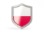 Poland. Shield icon. Download icon.