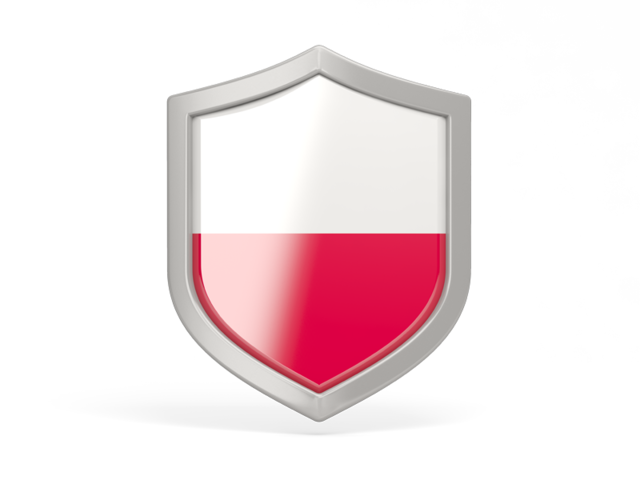 Shield icon. Download flag icon of Poland at PNG format
