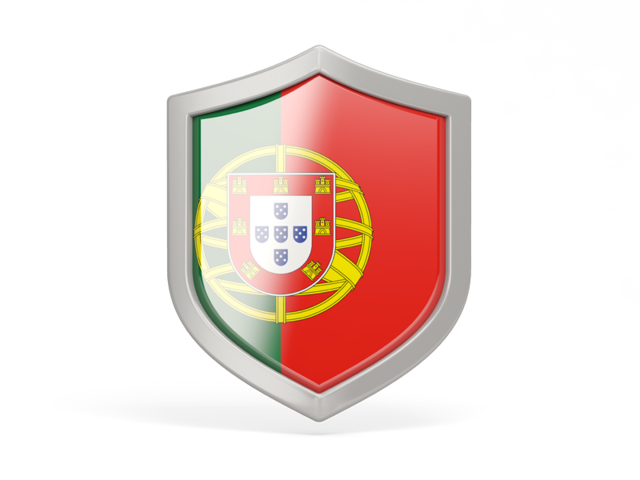 Иконка в форме щита. Скачать флаг. Португалия