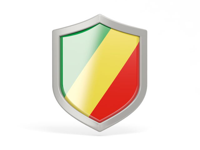 Shield icon. Download flag icon of Republic of the Congo at PNG format