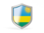 Rwanda. Shield icon. Download icon.