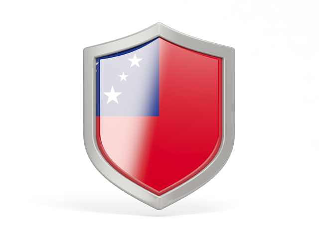 Shield icon. Download flag icon of Samoa at PNG format