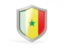Senegal. Shield icon. Download icon.