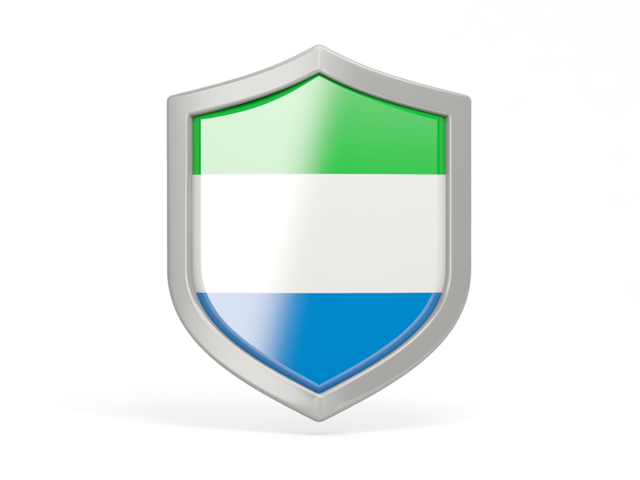 Shield icon. Download flag icon of Sierra Leone at PNG format