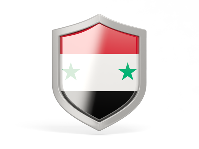 Shield icon. Download flag icon of Syria at PNG format