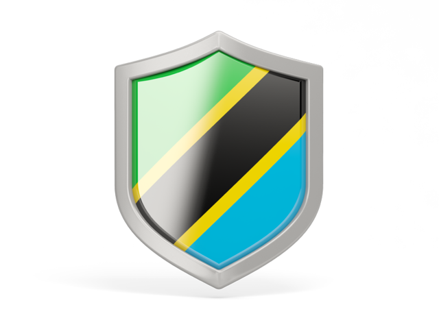 Shield icon. Download flag icon of Tanzania at PNG format