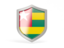 Togo. Shield icon. Download icon.