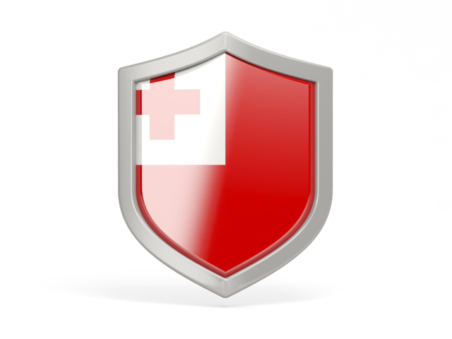 Shield icon. Download flag icon of Tonga at PNG format