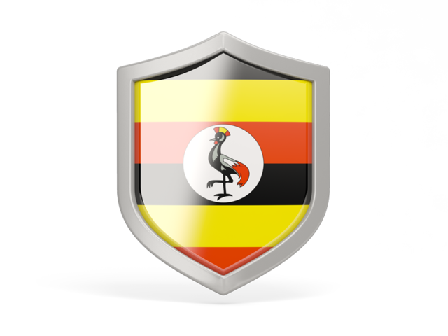 Shield icon. Download flag icon of Uganda at PNG format