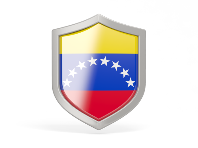 Иконка в форме щита. Скачать флаг. Венесуэла