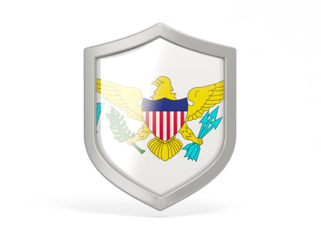 Shield icon. Download flag icon of Virgin Islands of the United States at PNG format