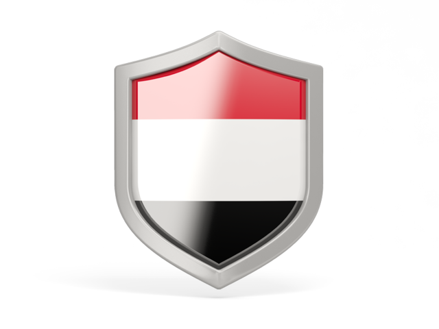 Shield icon. Download flag icon of Yemen at PNG format