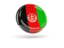 Afghanistan. Shiny round icon. Download icon.