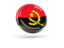 Angola. Shiny round icon. Download icon.