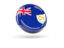Anguilla. Shiny round icon. Download icon.
