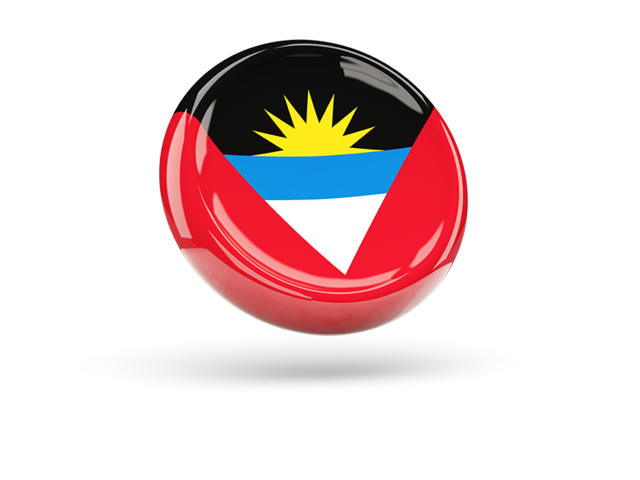 Shiny round icon. Download flag icon of Antigua and Barbuda at PNG format