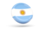 Аргентина. Блестящая круглая иконка. Скачать иконку.