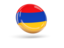 Armenia. Shiny round icon. Download icon.