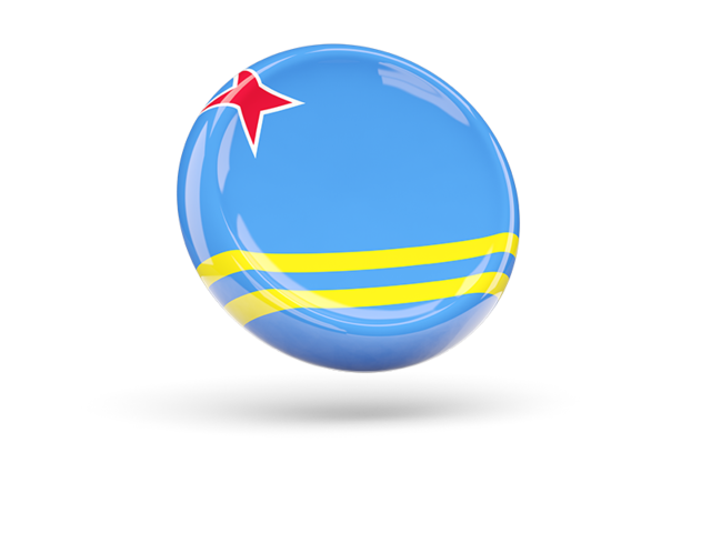Shiny round icon. Download flag icon of Aruba at PNG format
