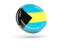 Bahamas. Shiny round icon. Download icon.