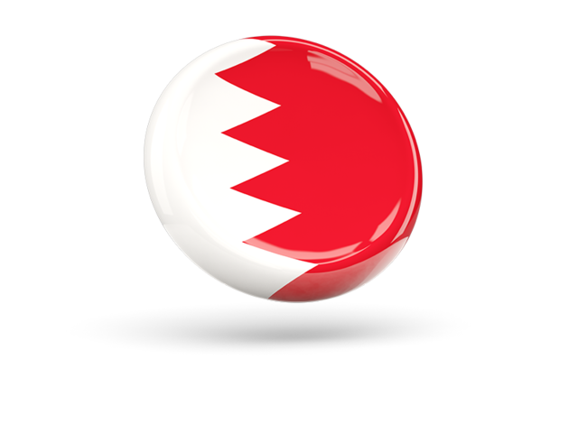 Shiny round icon. Download flag icon of Bahrain at PNG format