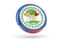 Belize. Shiny round icon. Download icon.