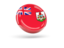 Bermuda. Shiny round icon. Download icon.