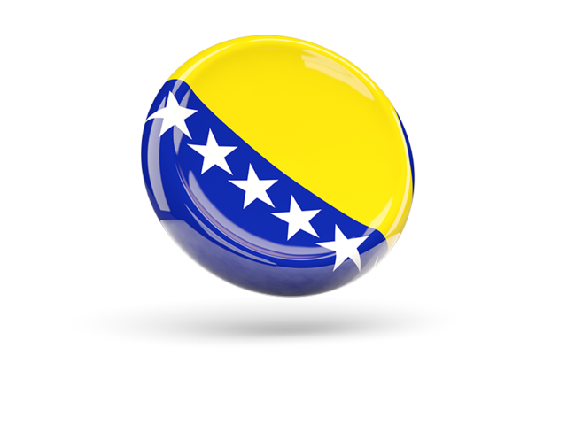 Shiny round icon. Download flag icon of Bosnia and Herzegovina at PNG format