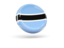 Botswana. Shiny round icon. Download icon.