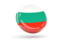 Bulgaria. Shiny round icon. Download icon.