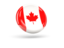 Canada. Shiny round icon. Download icon.