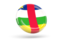 Central African Republic. Shiny round icon. Download icon.