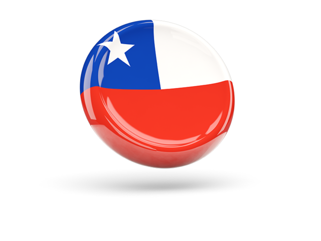 Shiny round icon. Download flag icon of Chile at PNG format