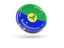 Christmas Island. Shiny round icon. Download icon.