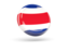 Costa Rica. Shiny round icon. Download icon.