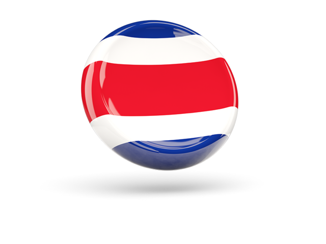 Shiny round icon. Download flag icon of Costa Rica at PNG format