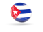 Cuba. Shiny round icon. Download icon.