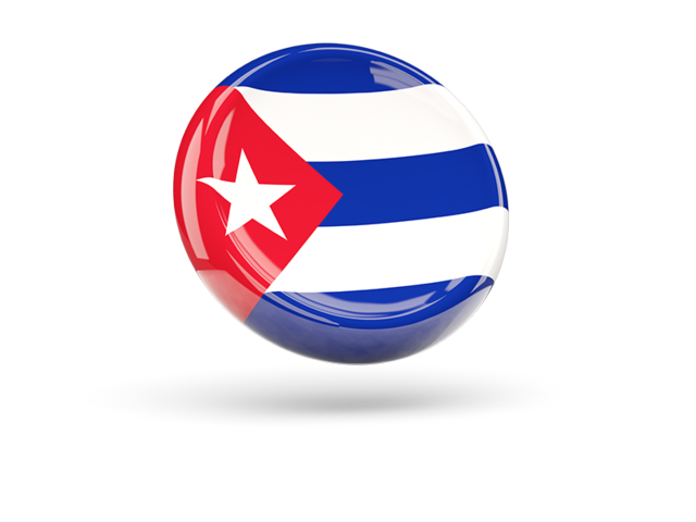 Shiny round icon. Download flag icon of Cuba at PNG format