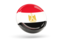 Egypt. Shiny round icon. Download icon.