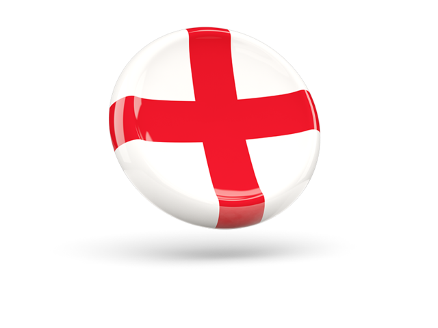 Shiny round icon. Download flag icon of England at PNG format