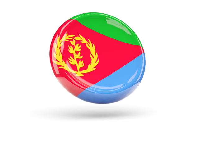 Shiny round icon. Download flag icon of Eritrea at PNG format