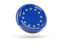 European Union. Shiny round icon. Download icon.
