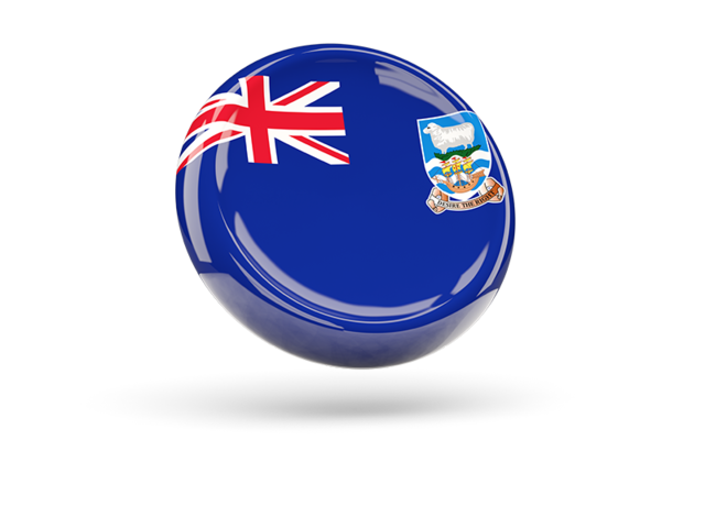 Shiny round icon. Download flag icon of Falkland Islands at PNG format