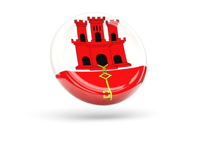 Shiny round icon. Download flag icon of Gibraltar at PNG format