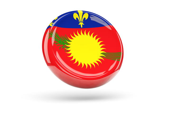 Shiny round icon. Download flag icon of Guadeloupe at PNG format